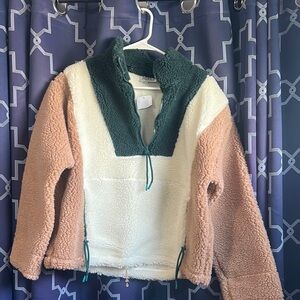 Zara Cream Tan Puffer Jacket Cozy Stylish Design